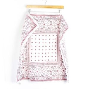 St Michael pink print square scarf classy preppy accessory bandana ethnic cute